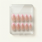 Pink Nails With Pastel Pink French Tips