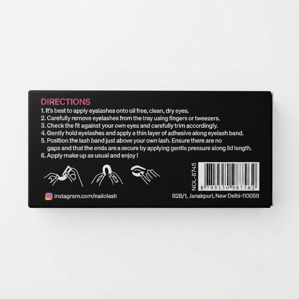 Bushy Mink False Eyelashes Nail O Lash