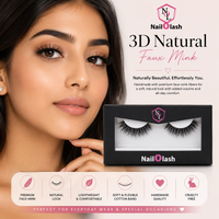 3D Natural Faux Mink Eyelashes Nail O Lash