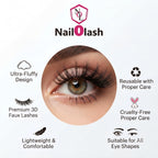 3D Wispy Faux Mink Eyelashes Nail O Lash
