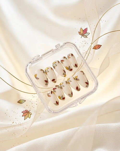 Almond Fine Line Floral Nails Nail O Lash