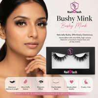 Bushy Mink False Eyelashes Nail O Lash