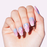 Pastel Gradient Cloud Nails Nail O Lash