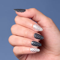 Black And White Polka Dot Nails Nail O Lash