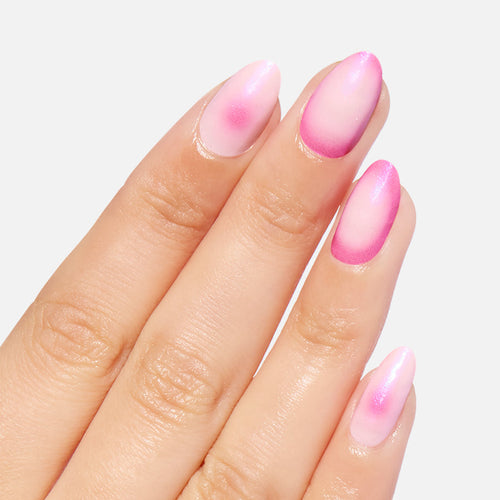 Almond Pink Ombre Nails Nail O Lash