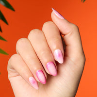 Almond Pink Ombre Nails Nail O Lash