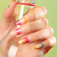 Almond Shaped Sunset Ombre Nails Nail O Lash