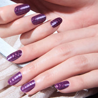 Pleated Plum Nail O Lash