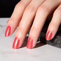 Warm Coral Peach Nails Nail O Lash