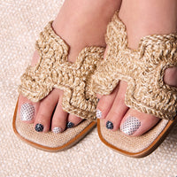 Black And White Polka Dot Pedicure Nail O Lash