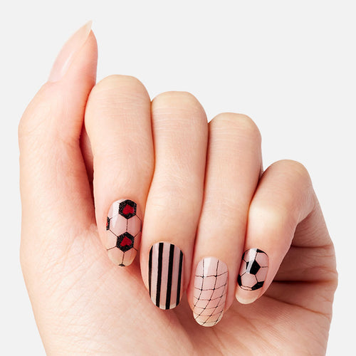 Black & White Sports Nails Nail O Lash