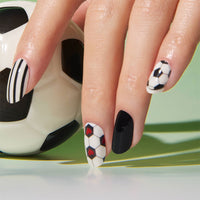 Black & White Sports Nails Nail O Lash
