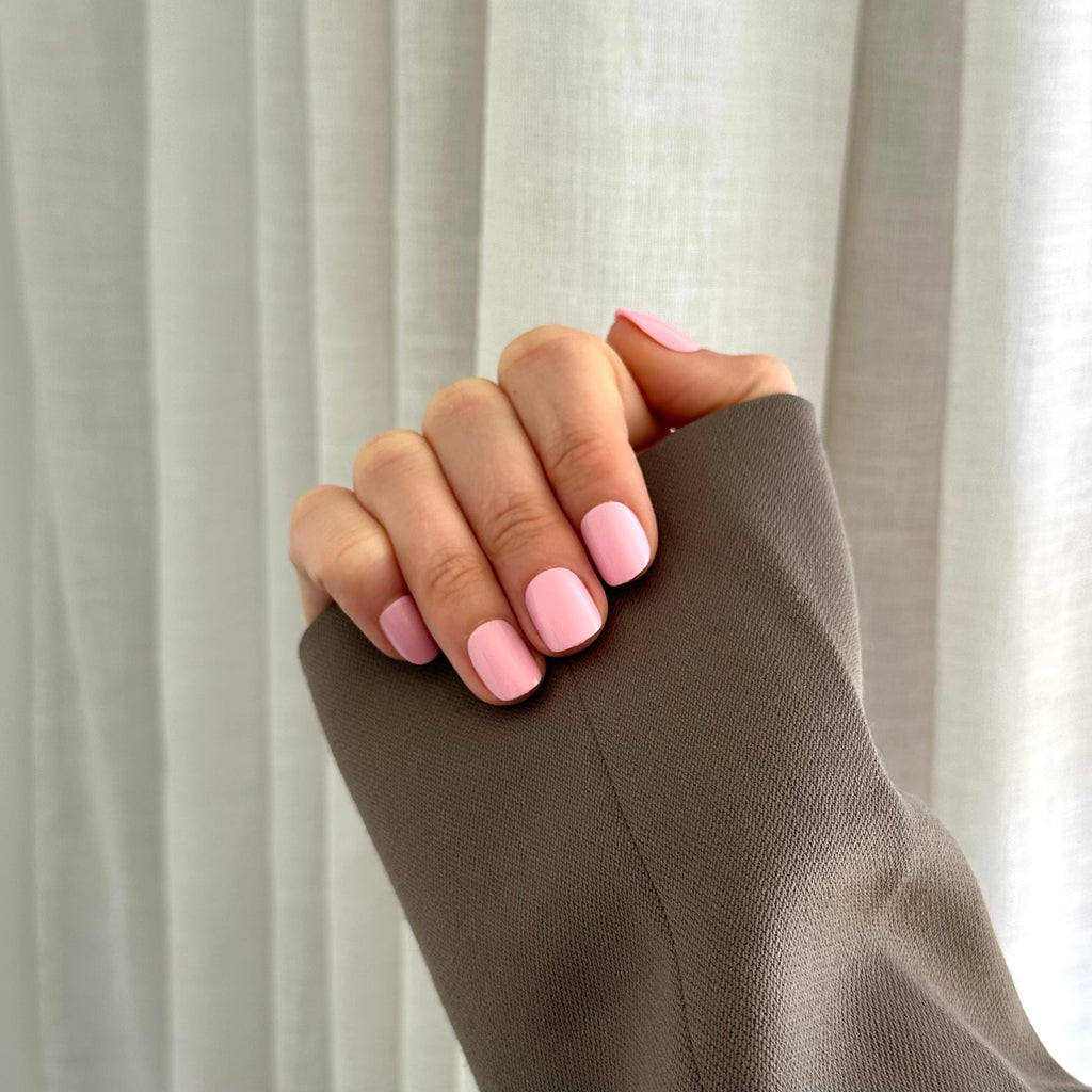 Pink Gel Press-On Nails