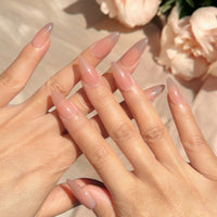 Nude color almond daily set Nail O Lash