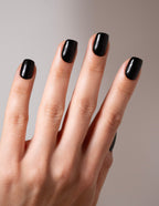 Black Velvet Press On Nails Short Square