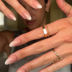 Ombre Almond Press-On Nails