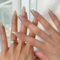 Twilight gold crescents Nail O Lash