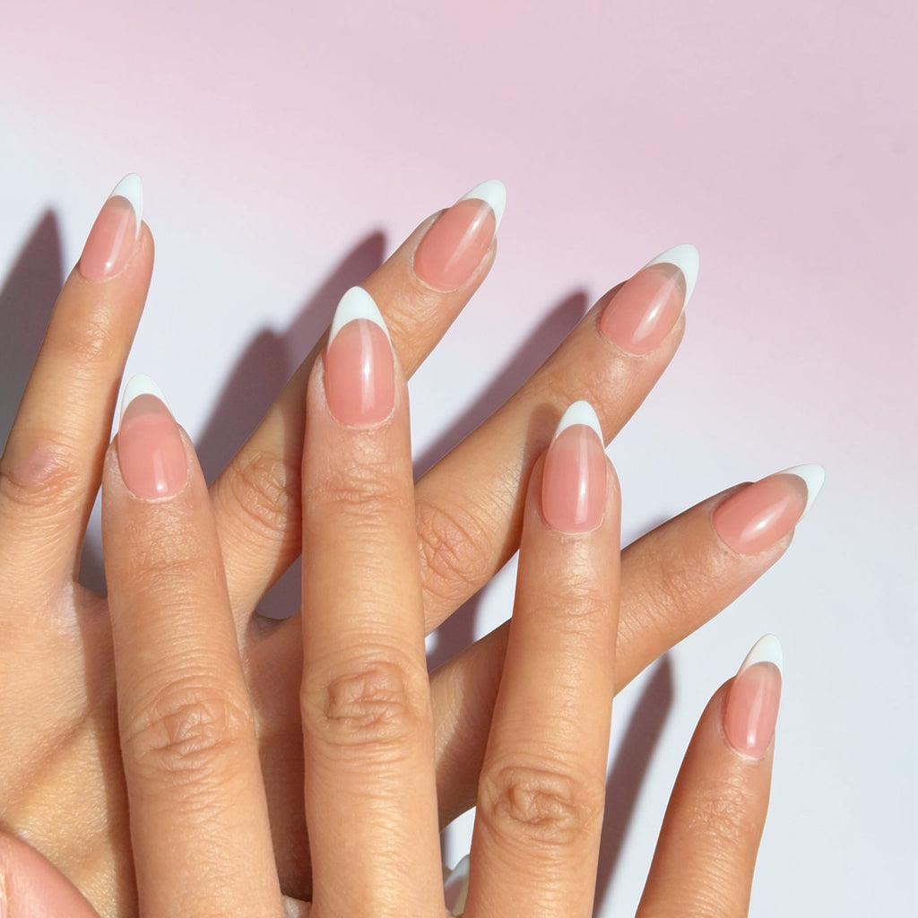 Short Almond French Tips