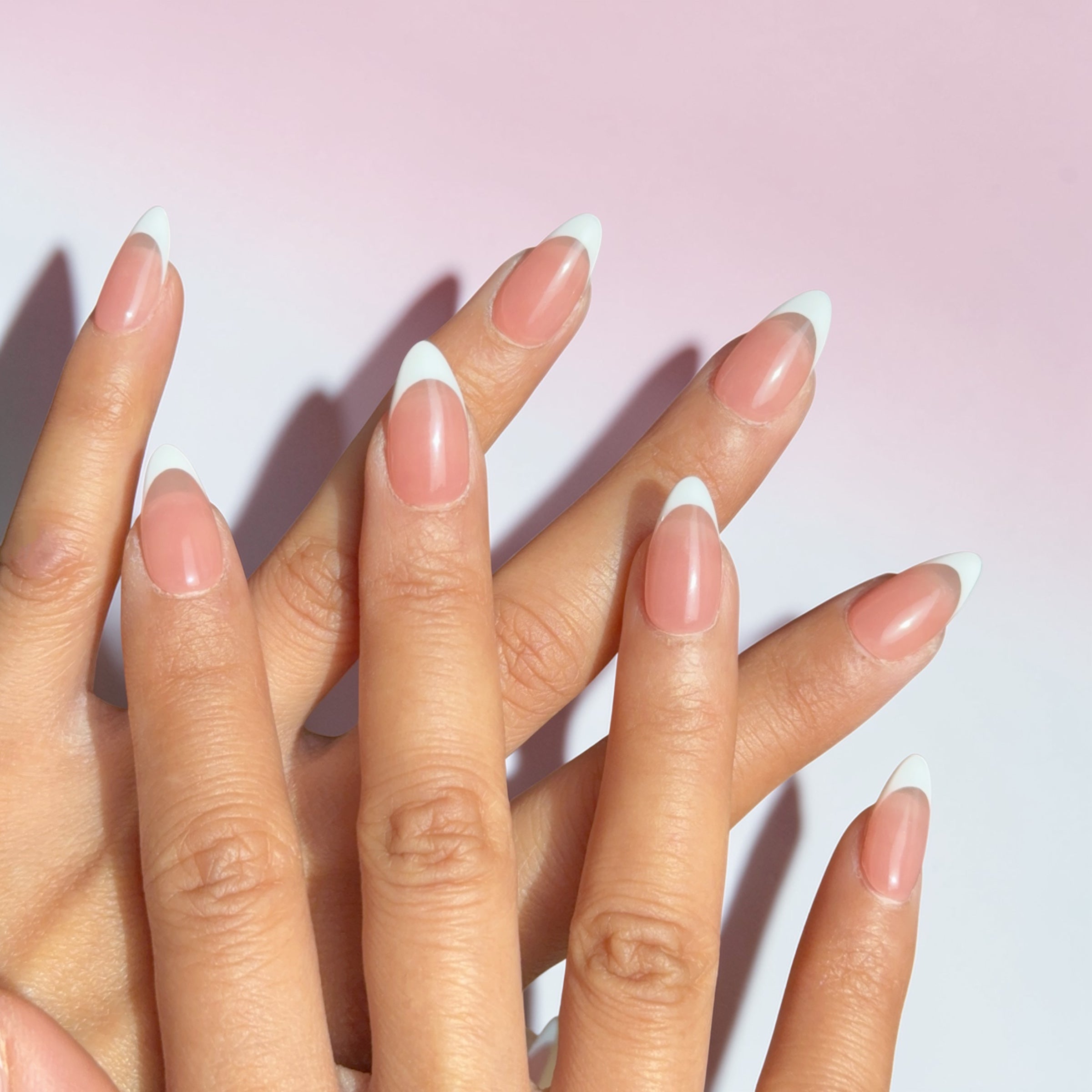 Short Almond French Tips