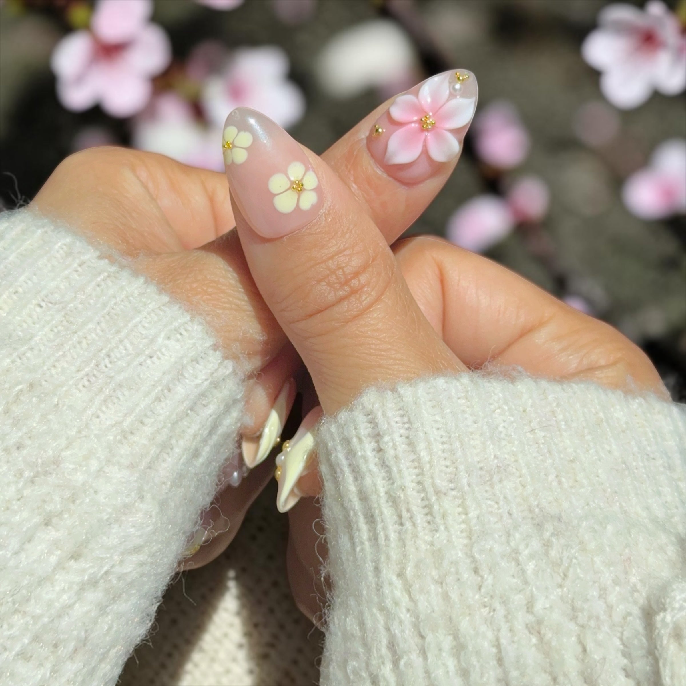 pink blossom latte