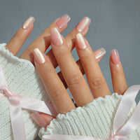 Pink Cat Eye Press On Nails Nail O Lash