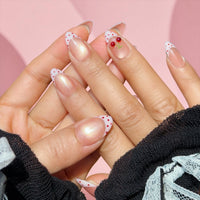 polka cherry Nail O Lash