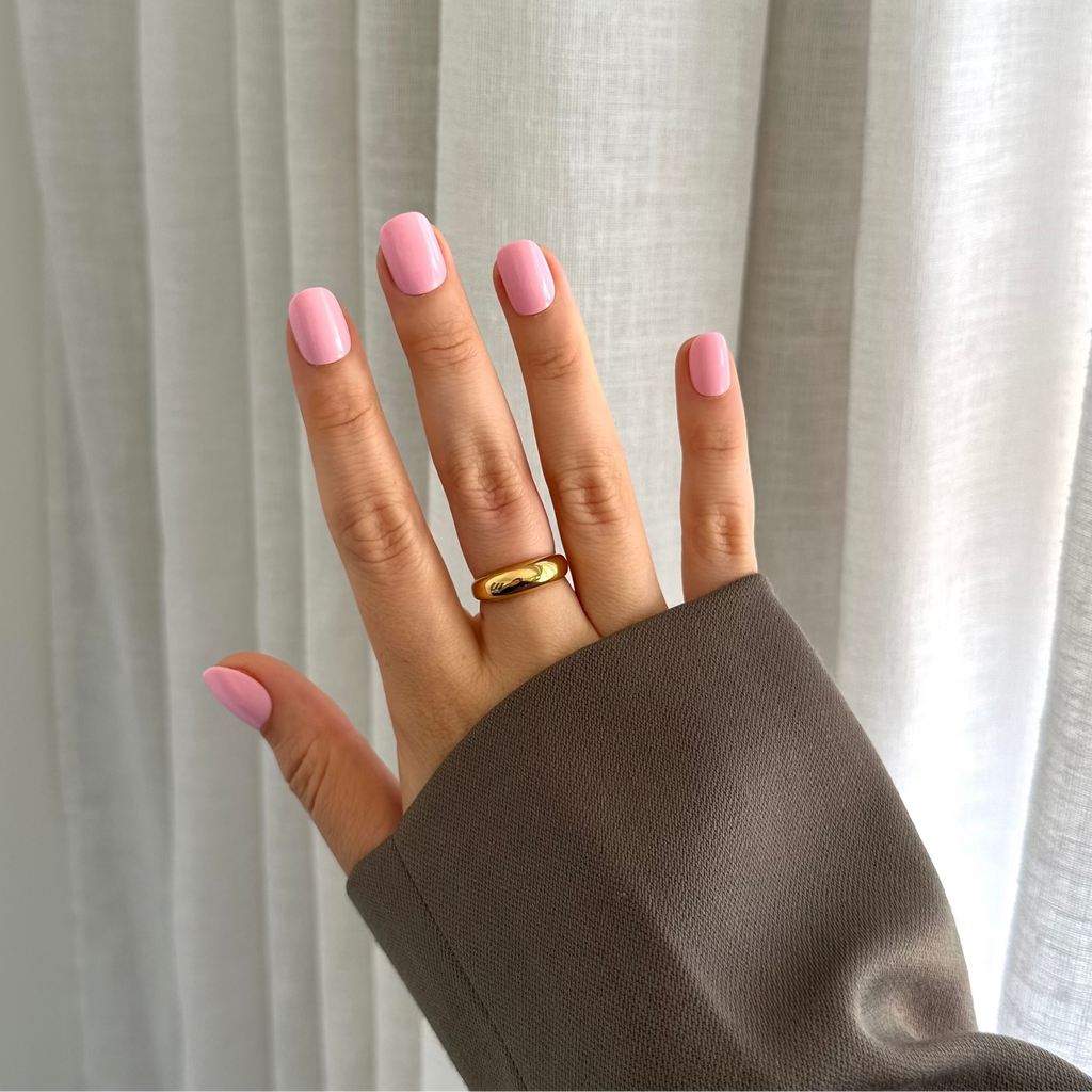 Pink Gel Press-On Nails