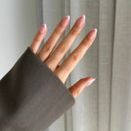 Baby Pink Tip Gel Press-On Nails