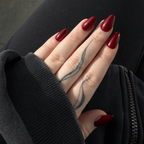Red Wine Gel Press-On Nails