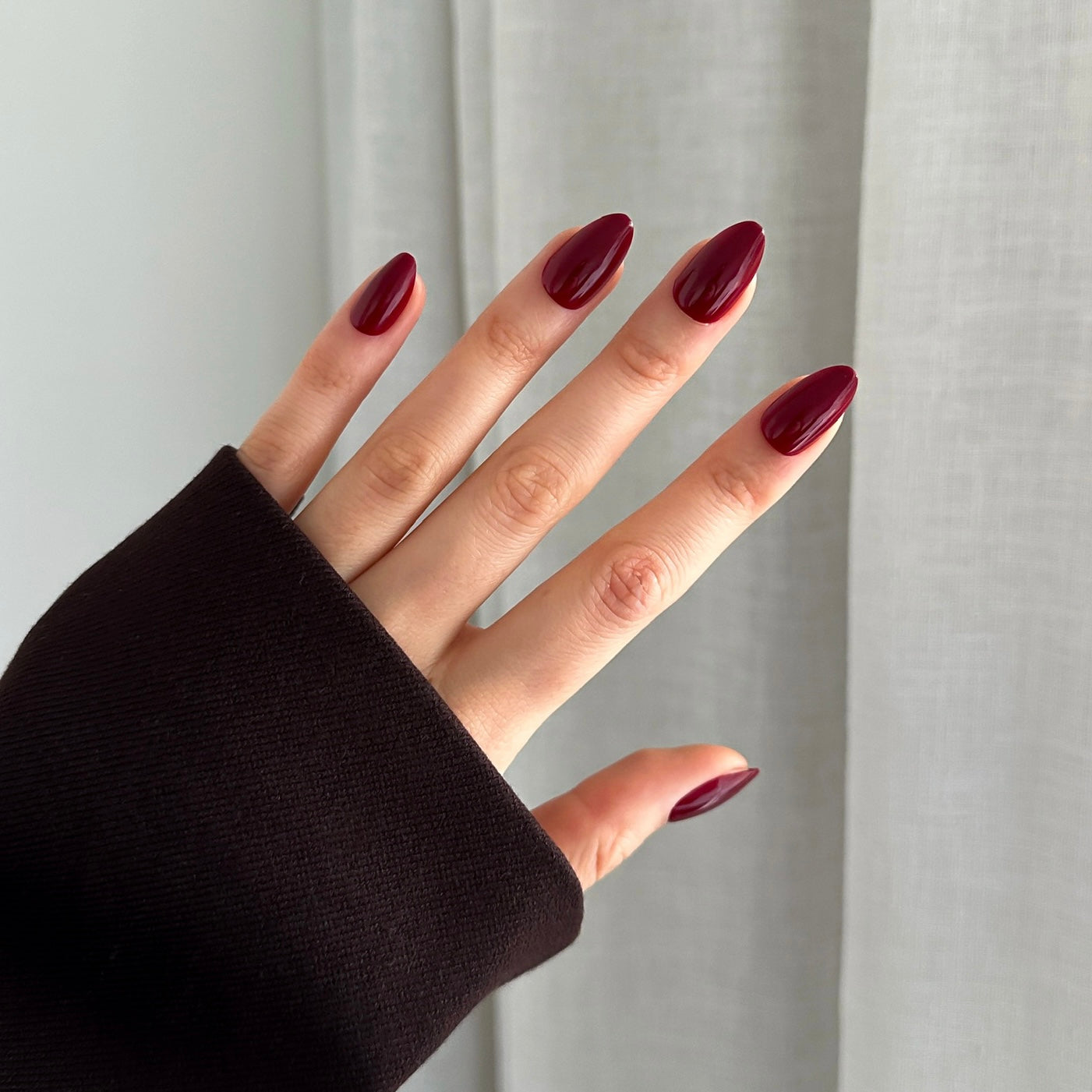 Red Wine Gel Press-On Nails