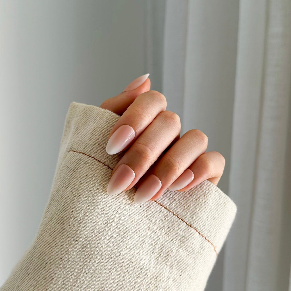 Ombre Almond Press-On Nails