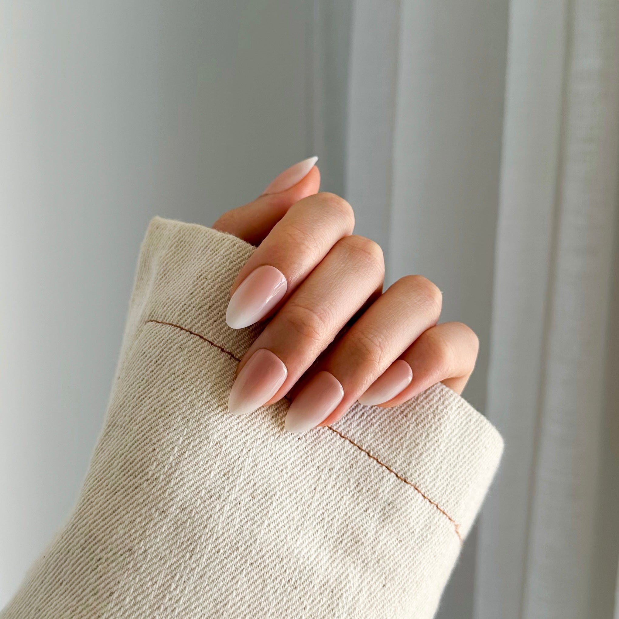 Ombre Almond Press-On Nails