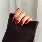 Red Wine Gel Press-On Nails