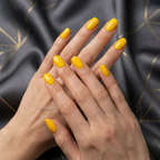 Solid Yellow Press-On Nails