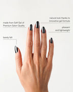 Black Chrome Press-On Nails