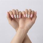 Pink Nails With Polka Dots Design Nail O Lash