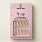 Gold Tip French Press-On Nails