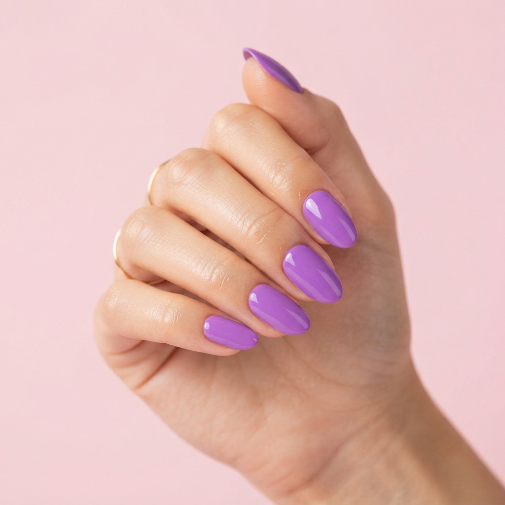 Purple Press-Ons Nails Nail O Lash