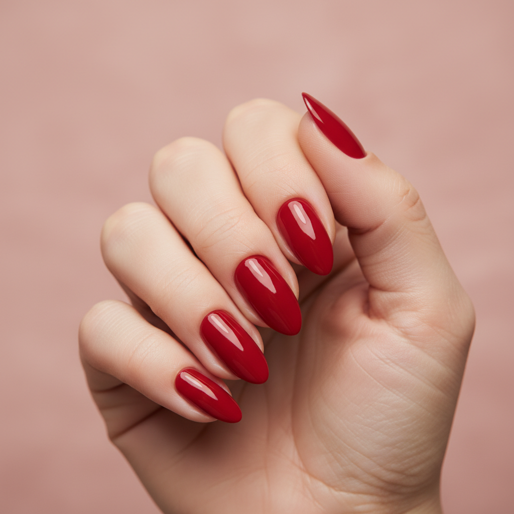 Ready Red Press-Ons Nail O Lash