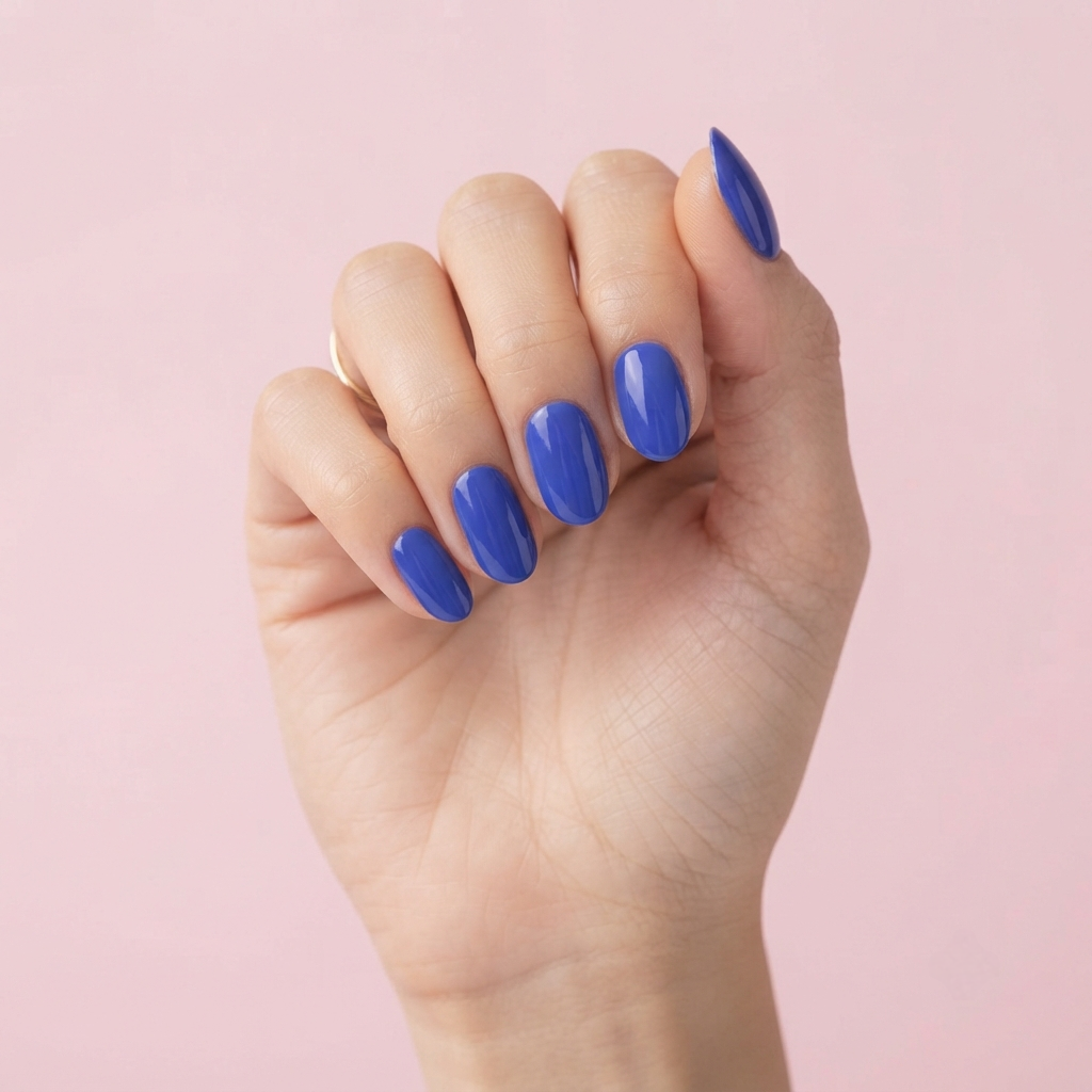 Blue Press-Ons Nails Nail O Lash