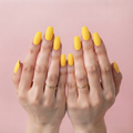 Yelling Yellow Press-Ons Nail O Lash