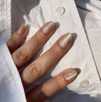 Gold Glitter Press-On Nails