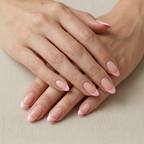 Pink French Press-On Nails