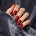 Nude Red Press-On Nails