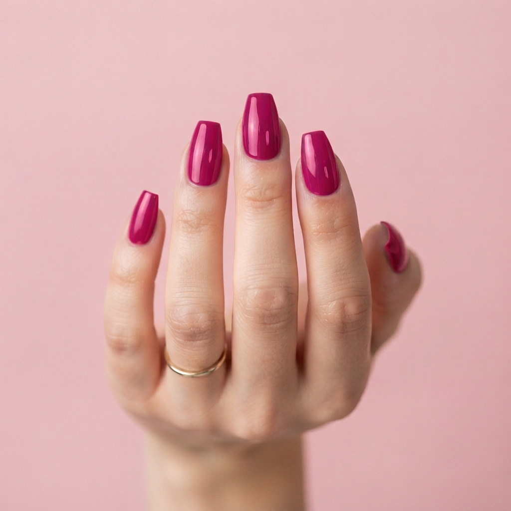 Cherry Red Press-Ons Nail O Lash