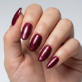 Burgundy Velvet Cat Eye Nails Nail O Lash