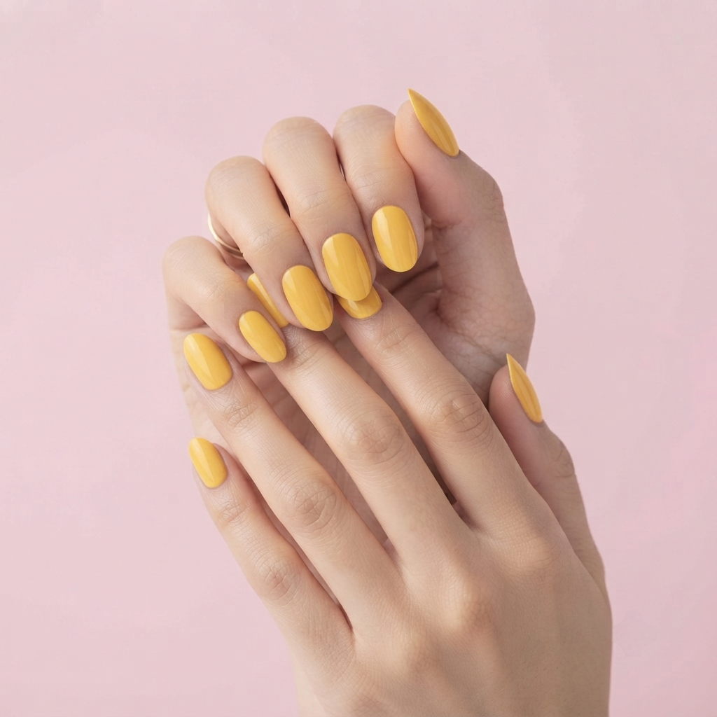 Yellow Press-Ons Nails Nail O Lash