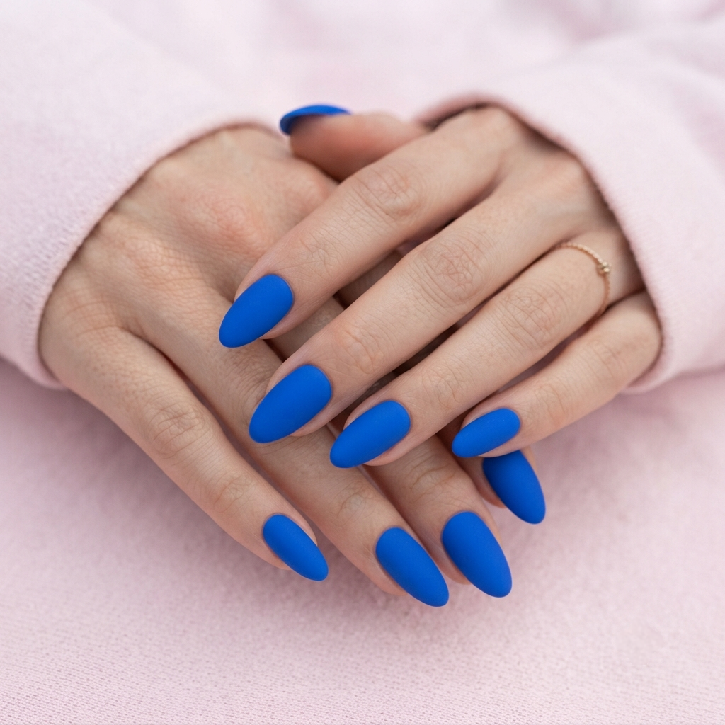 Mate Blue Press-Ons Nail O Lash