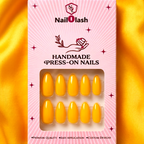 Solid Yellow Press-On Nails