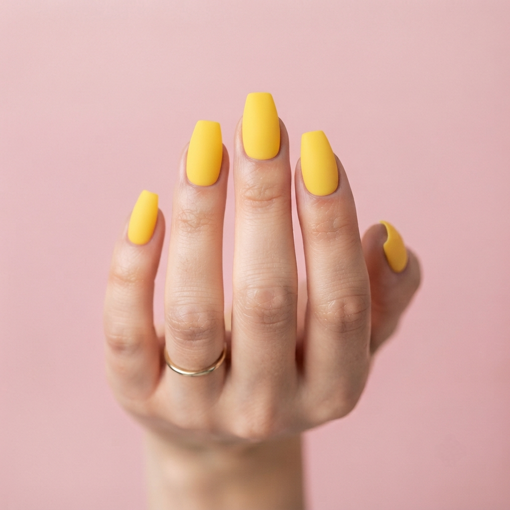 Yelling Yellow Press-Ons Nail O Lash